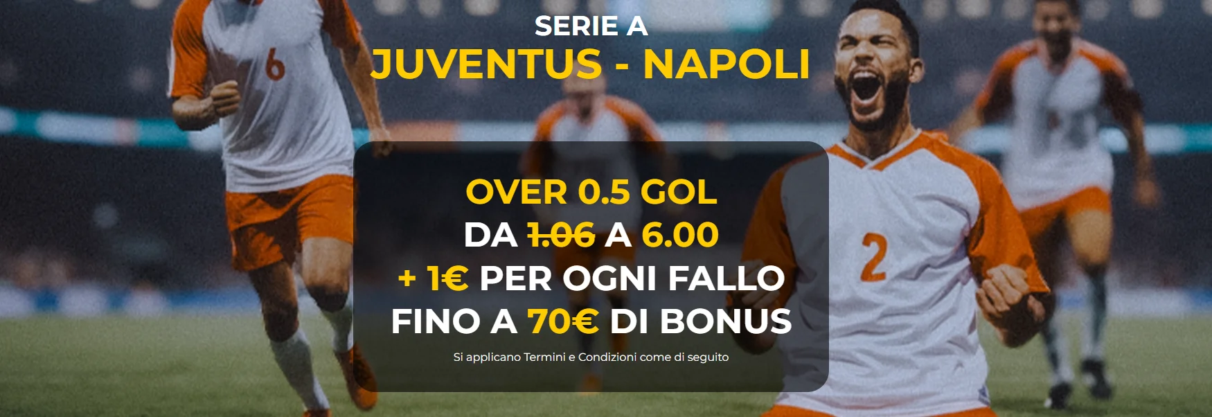 Juventus-Napoli quota maggiorata Serie A