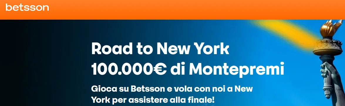 Betsson promo mondiali fino a 100.000€ di montepremi e viaggio a New York per vedere la finale dei Mondiali 