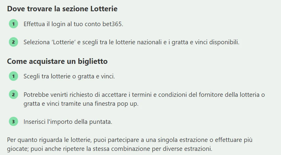 Dove trovare lotterie Bet365